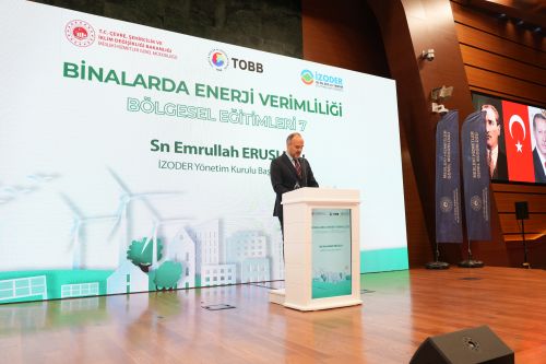 İZODER Başkanı Emrullah Eruslu konuşma