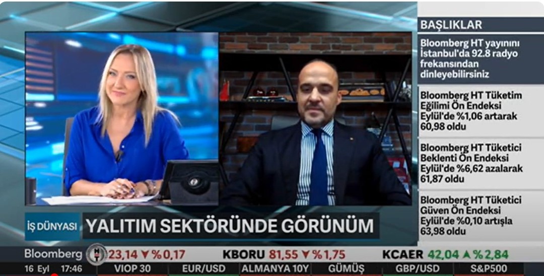 ZODER Bakan Emrullah Eruslu, Bloomberg HT TVnin konuu oldu. 